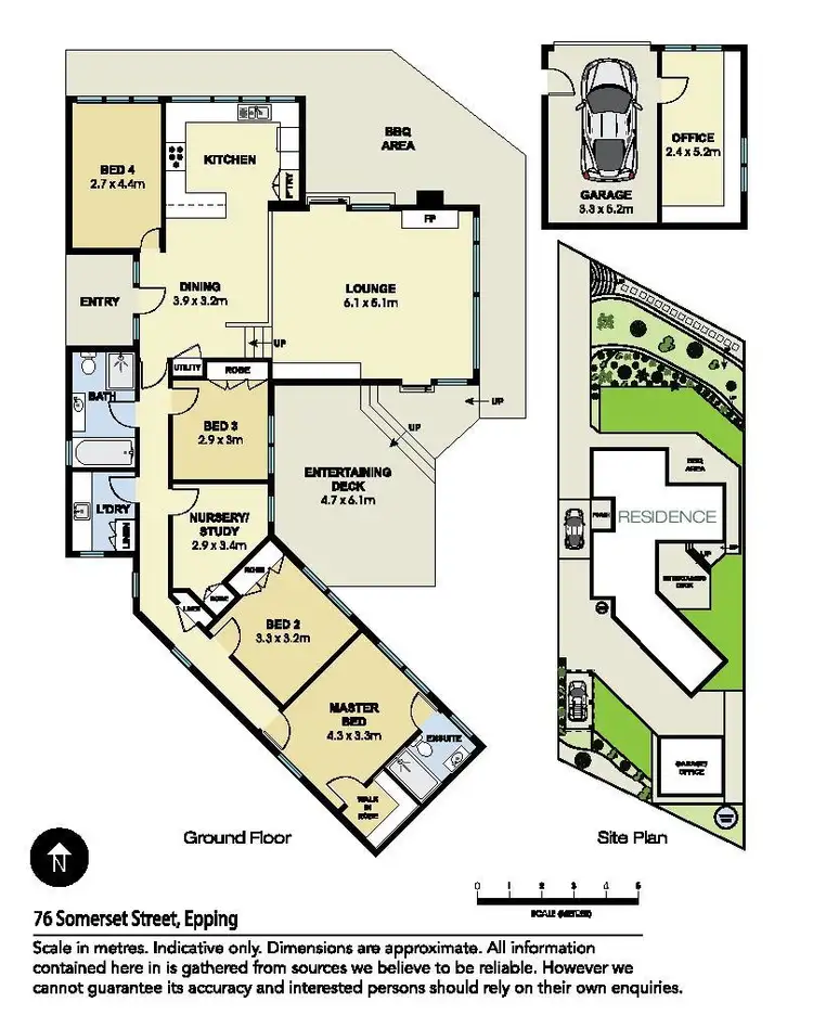 Floorplan of Homely house listing, 76 Somerset Street, Epping NSW 2121