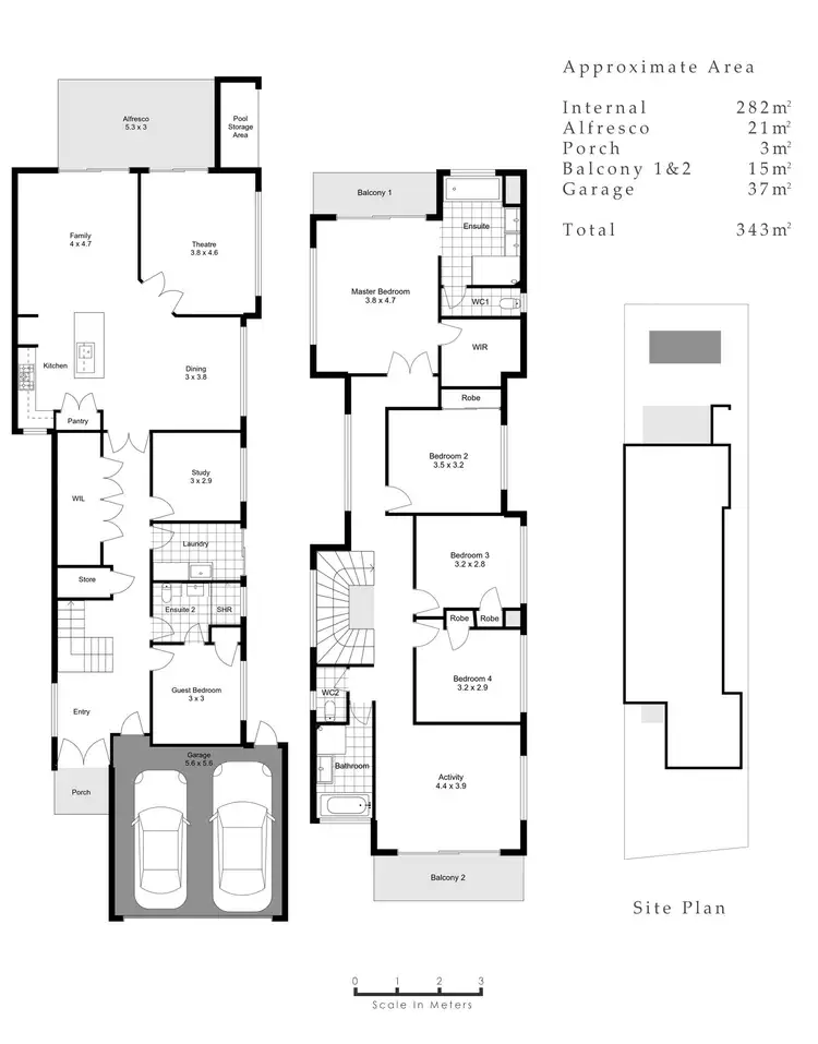 Floorplan of Homely house listing, 46A South Terrace, South Perth WA 6151