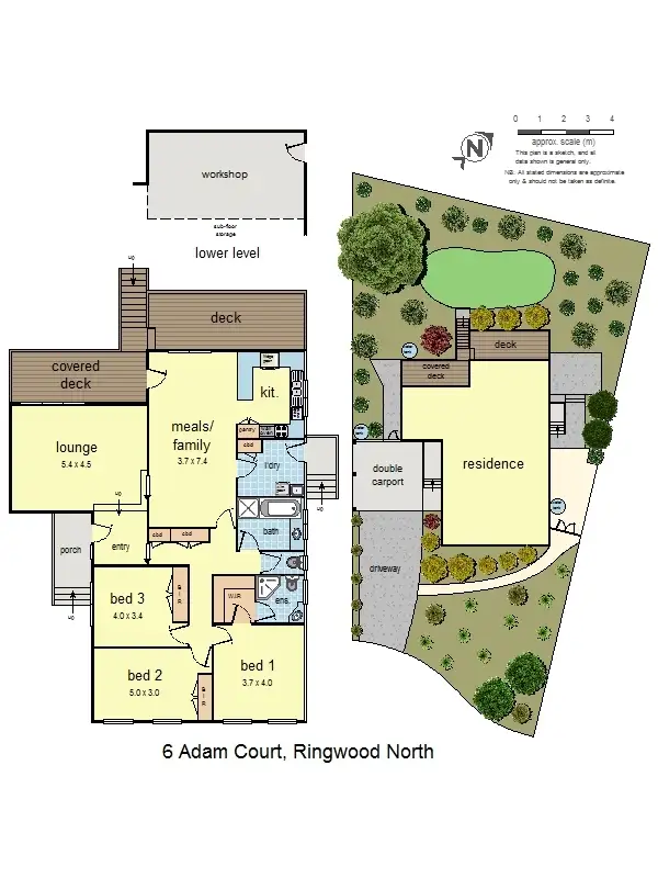 Floorplan of Homely house listing, 6 Adam Court, Ringwood VIC 3134