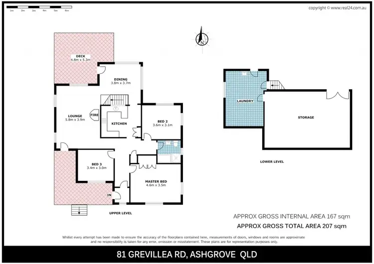 Floorplan of Homely house listing, 81 Grevillea Road, Ashgrove QLD 4060
