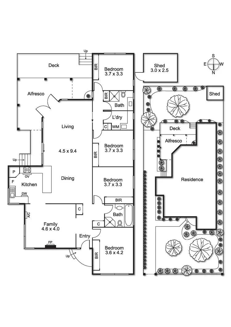 Floorplan of Homely house listing, 16 Harding Street, Bentleigh VIC 3204