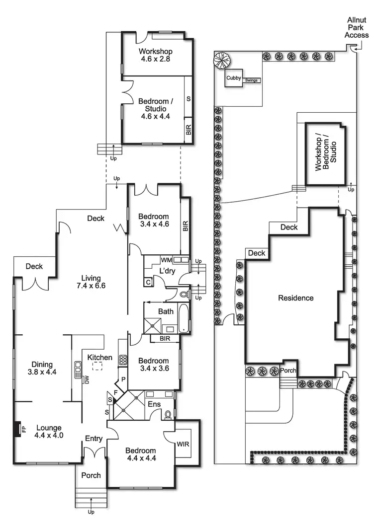 Floorplan of Homely house listing, 58 Wright Street, Mckinnon VIC 3204