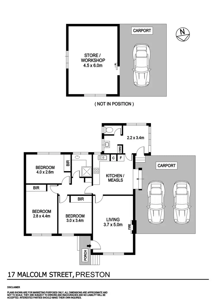 Floorplan of Homely house listing, 17 Malcolm Street, Preston VIC 3072