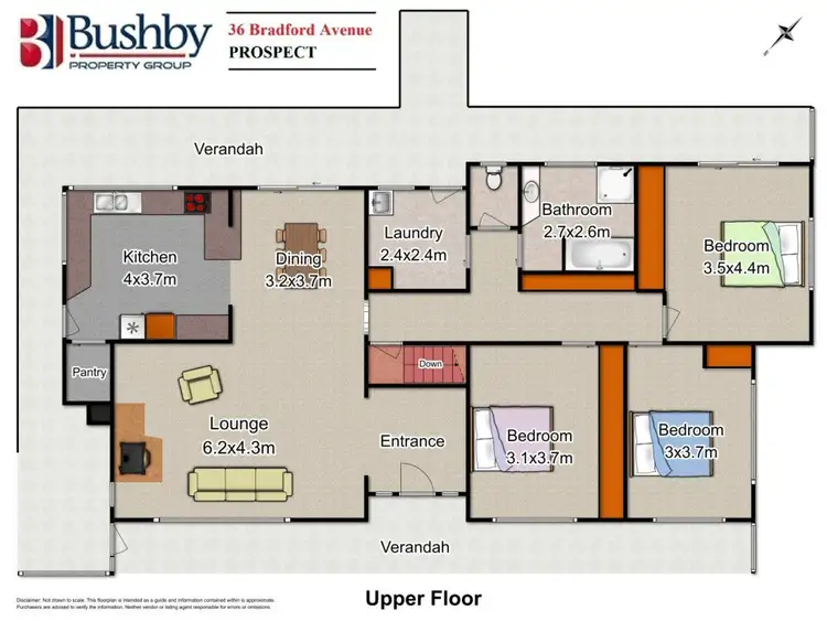 Floorplan of Homely house listing, 36 Bradford Avenue, Prospect Vale TAS 7250