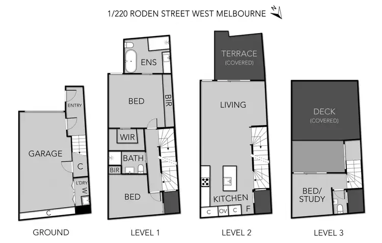 Floorplan of Homely house listing, 1/220 Roden Street, West Melbourne VIC 3003