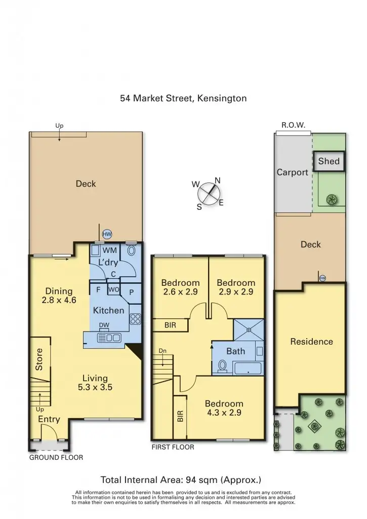 Floorplan of Homely house listing, 54 Market Street, Kensington VIC 3031