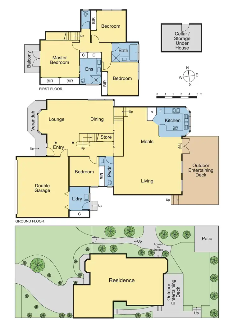 Floorplan of Homely house listing, 5 Valley Park Grove, Eltham VIC 3095