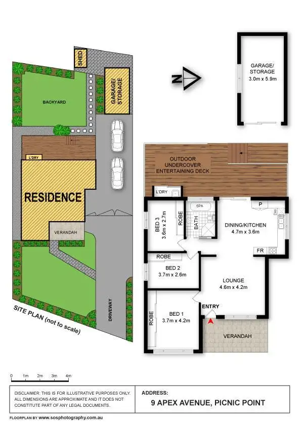 Floorplan of Homely house listing, 9 Apex Avenue, Picnic Point NSW 2213