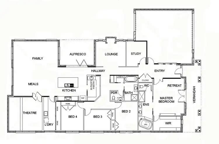 Floorplan of Homely house listing, 187 Arbour Boulevard, Burnside Heights VIC 3023
