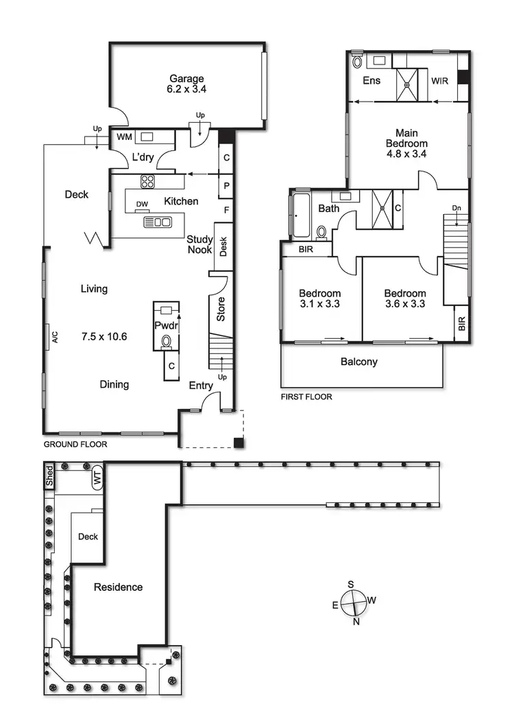Floorplan of Homely townhouse listing, 2/30 Matilda Road, Moorabbin VIC 3189