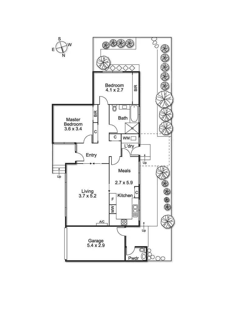 Floorplan of Homely unit listing, 4/19 Thomas Street, Brighton East VIC 3187