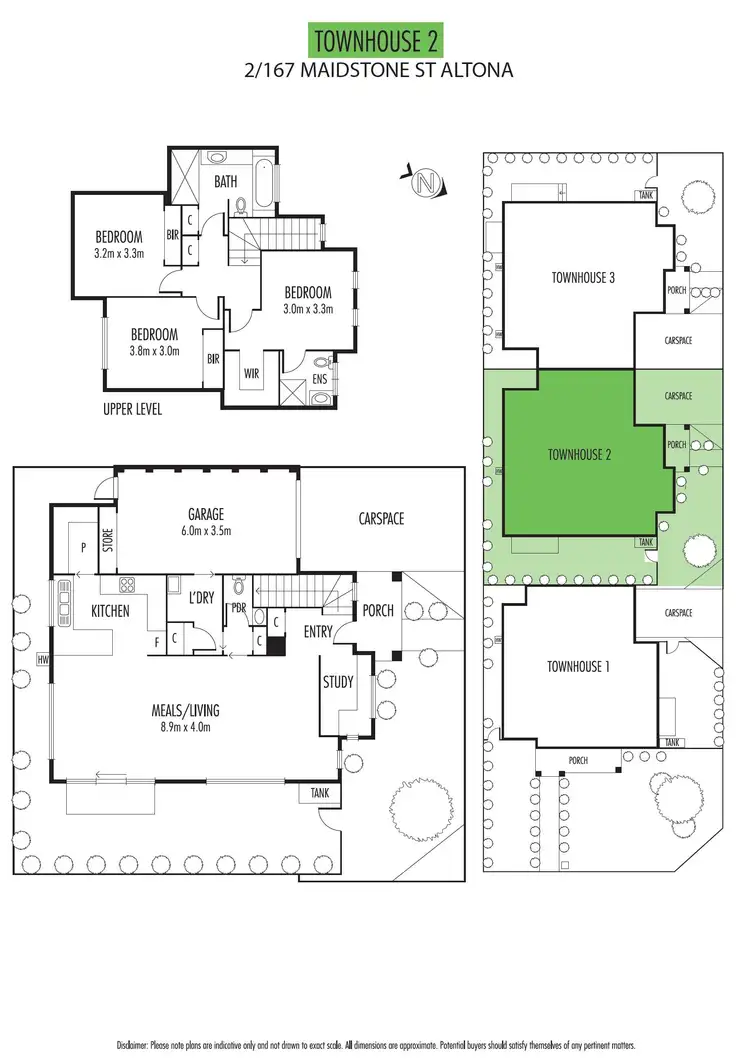 Floorplan of Homely townhouse listing, 2/167 Maidstone Street, Altona VIC 3018