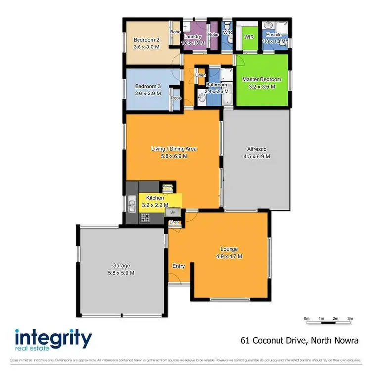 Floorplan of Homely house listing, 61 Coconut Drive, North Nowra NSW 2541