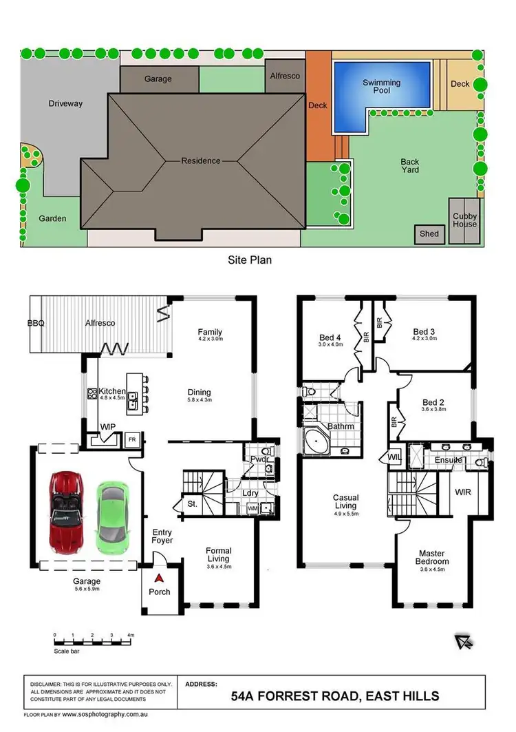 Floorplan of Homely house listing, 54a Forrest Road, East Hills NSW 2213