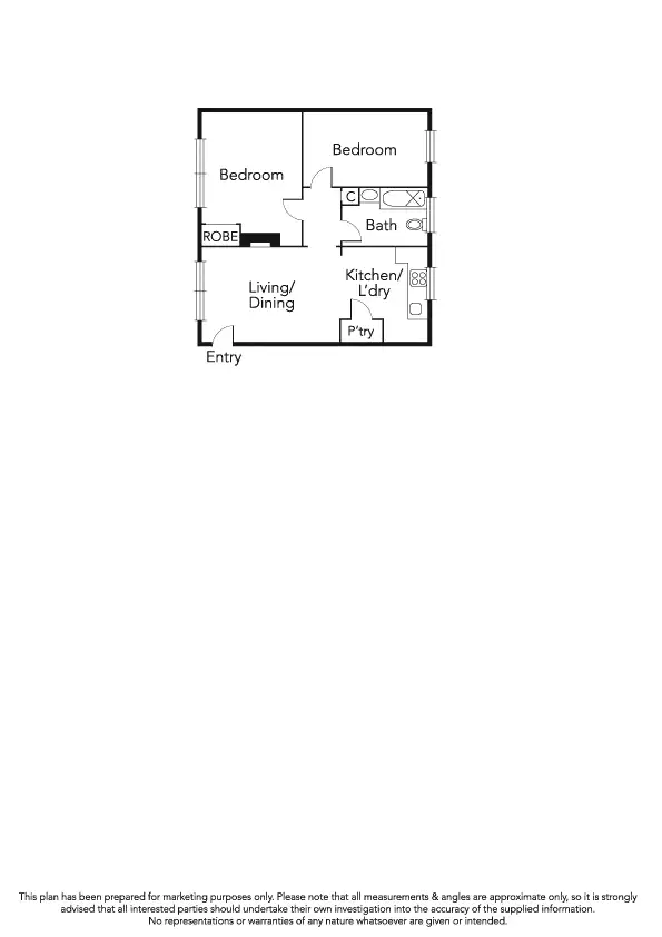 Floorplan of Homely apartment listing, 4/78 Kerferd Road, Albert Park VIC 3206
