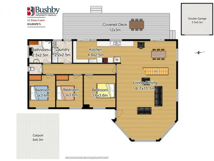 Floorplan of Homely house listing, 11 Zena Place, Hadspen TAS 7290