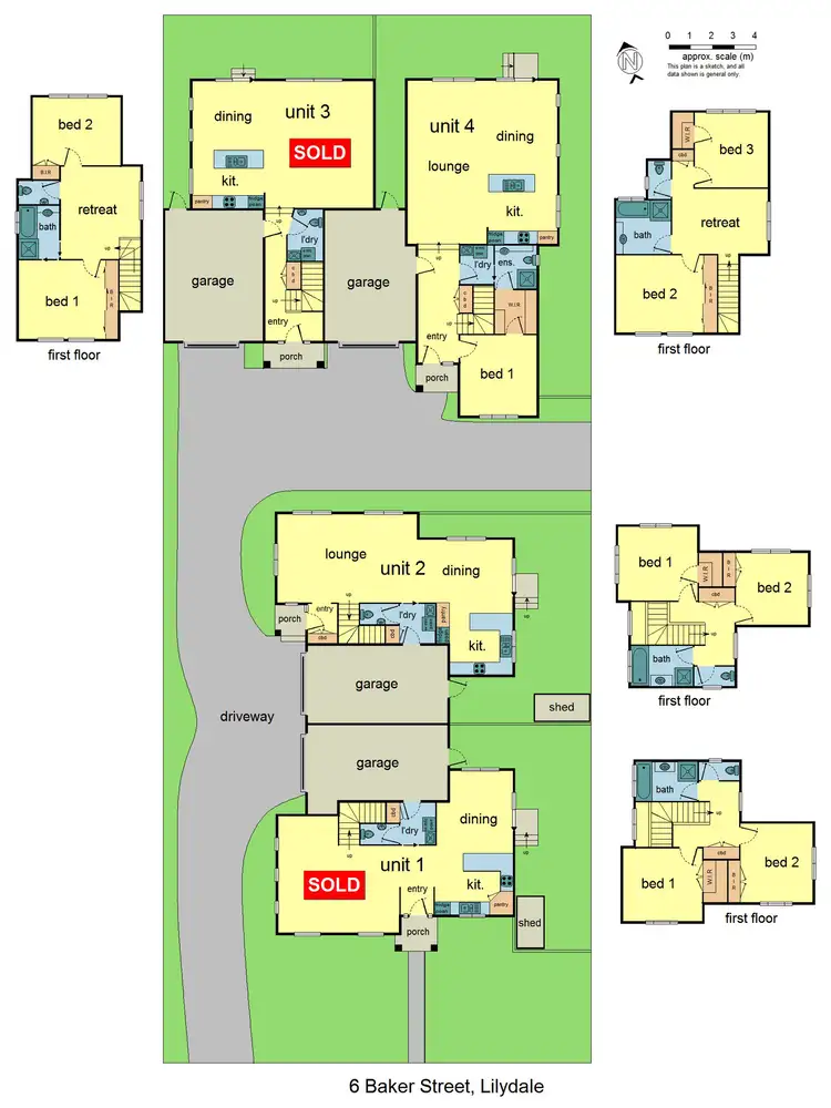 Floorplan of Homely townhouse listing, 4/6 Baker Street, Lilydale VIC 3140