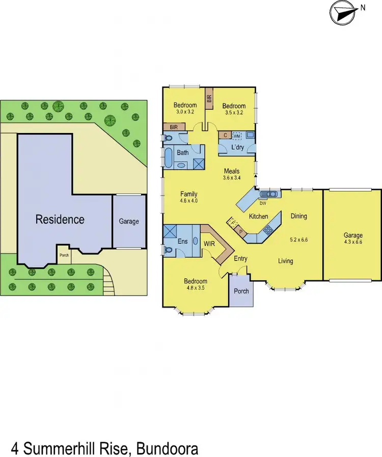 Floorplan of Homely house listing, 4 Summerhill Rise, Bundoora VIC 3083