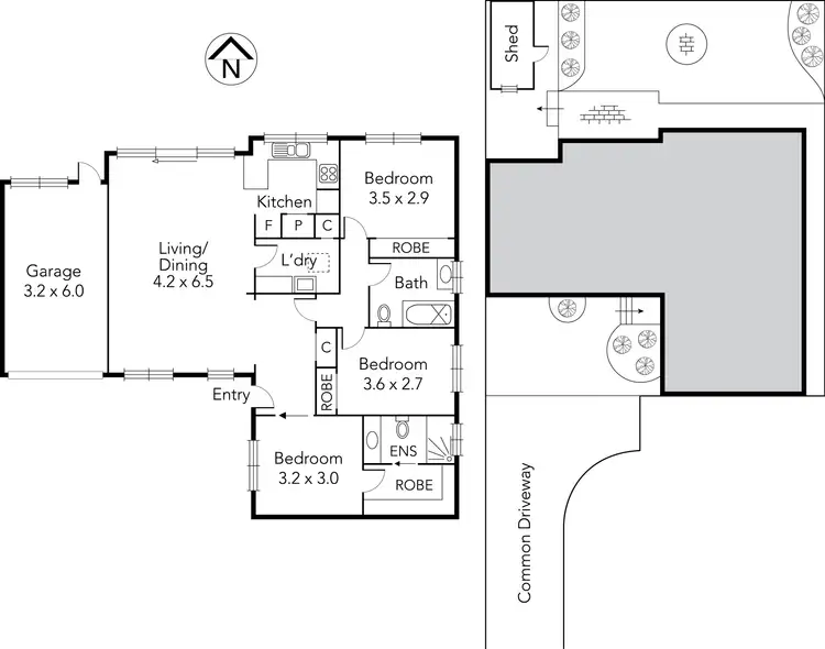 Floorplan of Homely unit listing, 2/72 Leicester Street, Preston VIC 3072