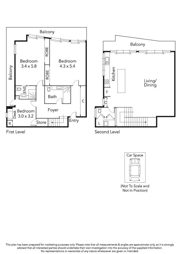 Floorplan of Homely apartment listing, 10/30 Oliver Lane, Melbourne VIC 3000