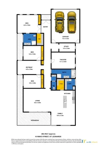 Floorplan of Homely house listing, 10 Wave Street, St Leonards VIC 3223
