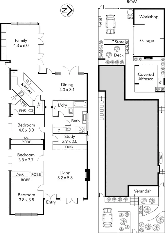 Floorplan of Homely house listing, 21 Prospect Grove, Northcote VIC 3070