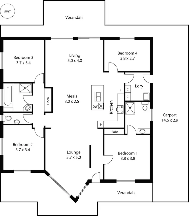 Floorplan of Homely house listing, 24A Carrickalinga Rd, Carrickalinga SA 5204