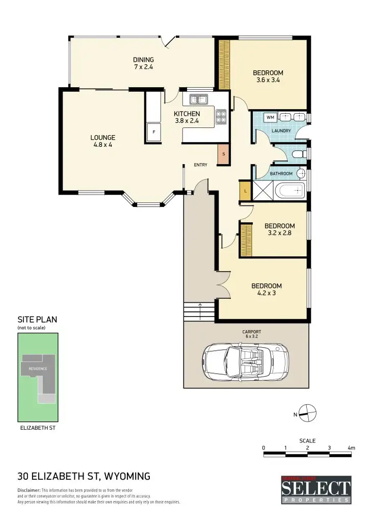 Floorplan of Homely house listing, 30 Elizabeth Street, Wyoming NSW 2250