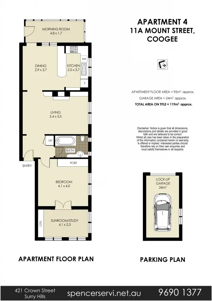 Floorplan of Homely apartment listing, 4/11a Mount Street, Coogee NSW 2034