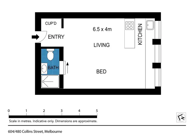 Floorplan of Homely apartment listing, 1703/480 Collins
St, Melbourne VIC 3000