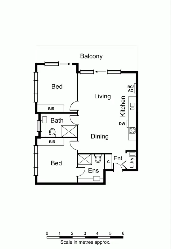 Floorplan of Homely apartment listing, 303/332 Neerim Road, Carnegie VIC 3163