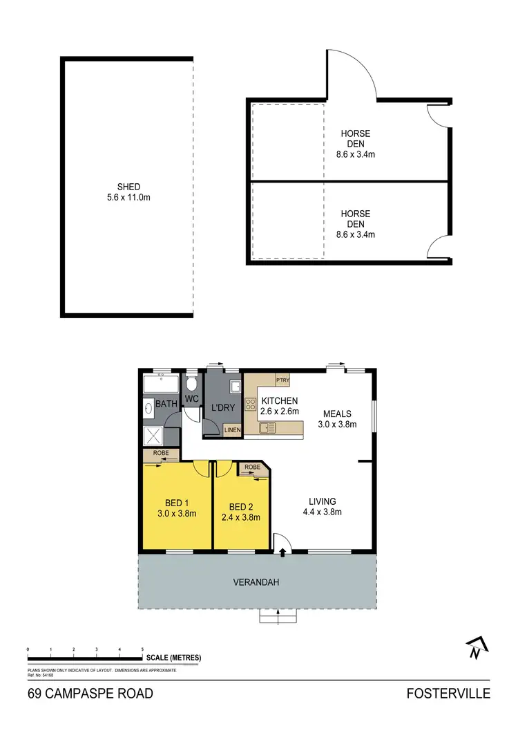 Floorplan of Homely house listing, 69 Campaspe Road, Goornong VIC 3557