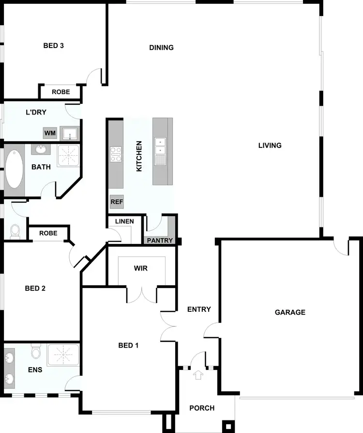 Floorplan of Homely house listing, 2 Centennial Place, Burnside Heights VIC 3023