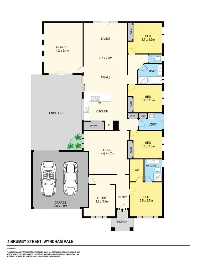 Floorplan of Homely house listing, 4 Brumby Street, Wyndham Vale VIC 3024