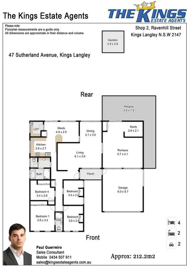 Floorplan of Homely house listing, 47 Sutherland Avenue, Kings Langley NSW 2147