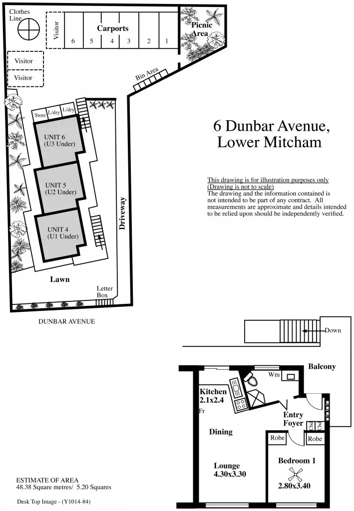 Floorplan of Homely unit listing, 4/6 Dunbar Avenue, Lower Mitcham SA 5062