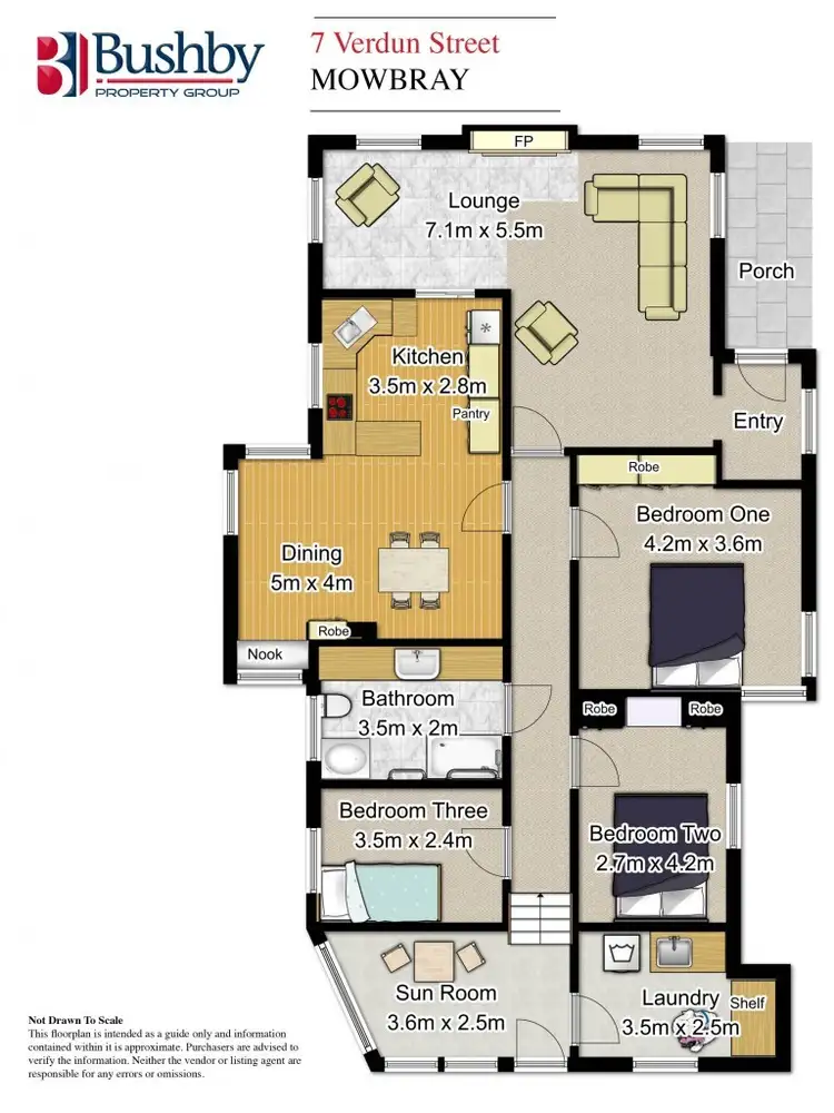 Floorplan of Homely house listing, 7 Verdun Street, Mowbray TAS 7248