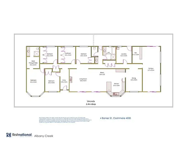 Floorplan of Homely house listing, 4 Barker Street, Cashmere QLD 4500