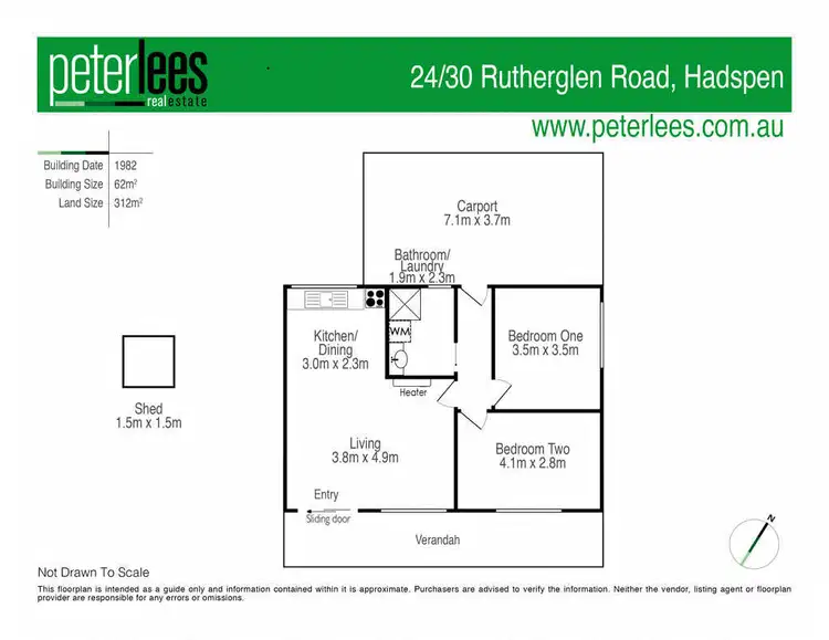 Floorplan of Homely apartment listing, 24/30 Rutherglen Road, Hadspen TAS 7290