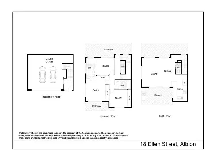 Floorplan of Homely townhouse listing, 16 Ellen Street, Albion QLD 4010