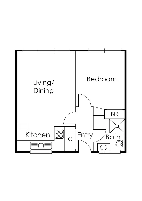 Floorplan of Homely apartment listing, 4/4 Smith Street, Richmond VIC 3121