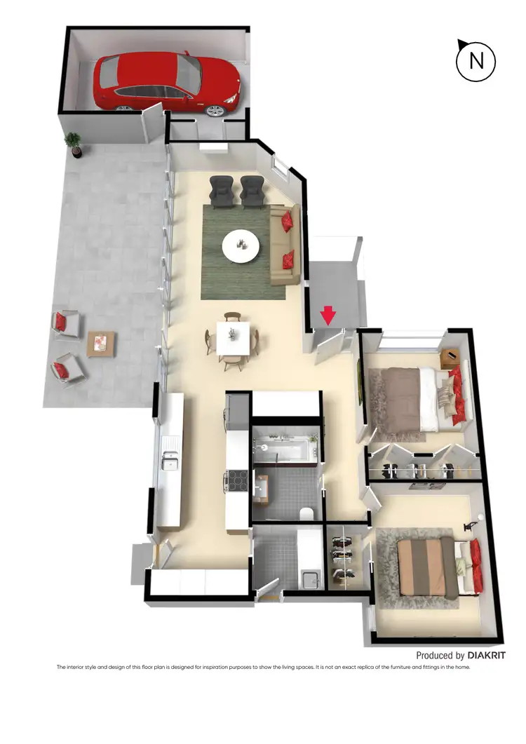 Floorplan of Homely unit listing, 57a Orwil Street, Frankston VIC 3199