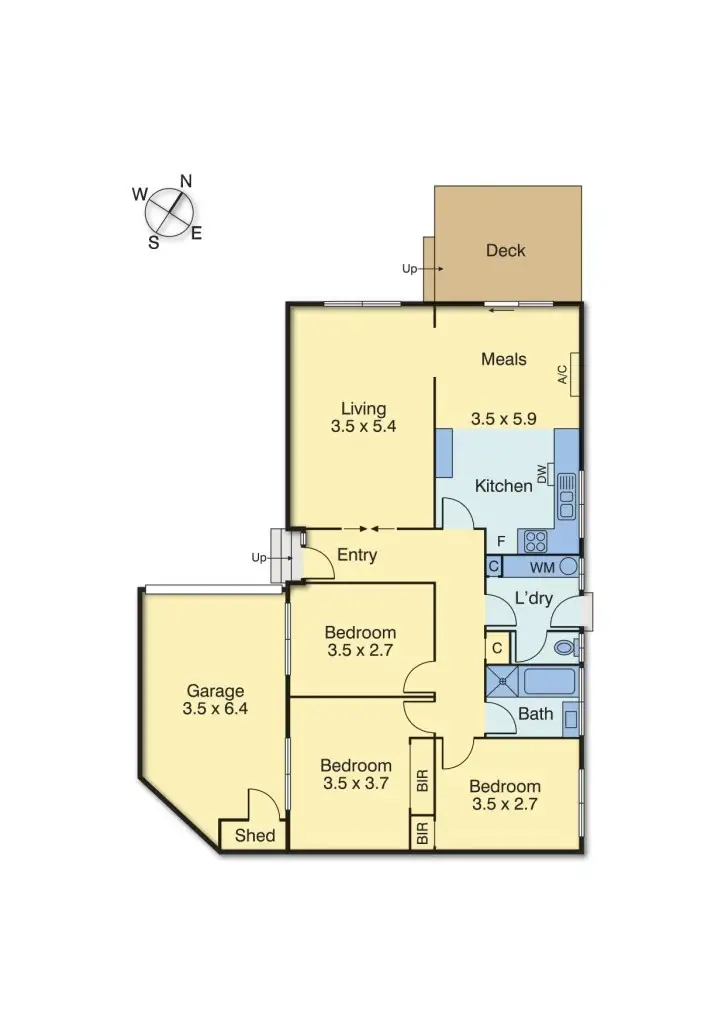 Floorplan of Homely house listing, 33 Shaw Street, Dromana VIC 3936