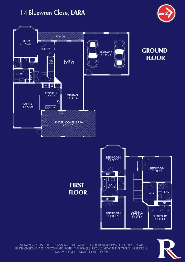 Floorplan of Homely house listing, 14-15 Bluewren Close, Lara VIC 3212