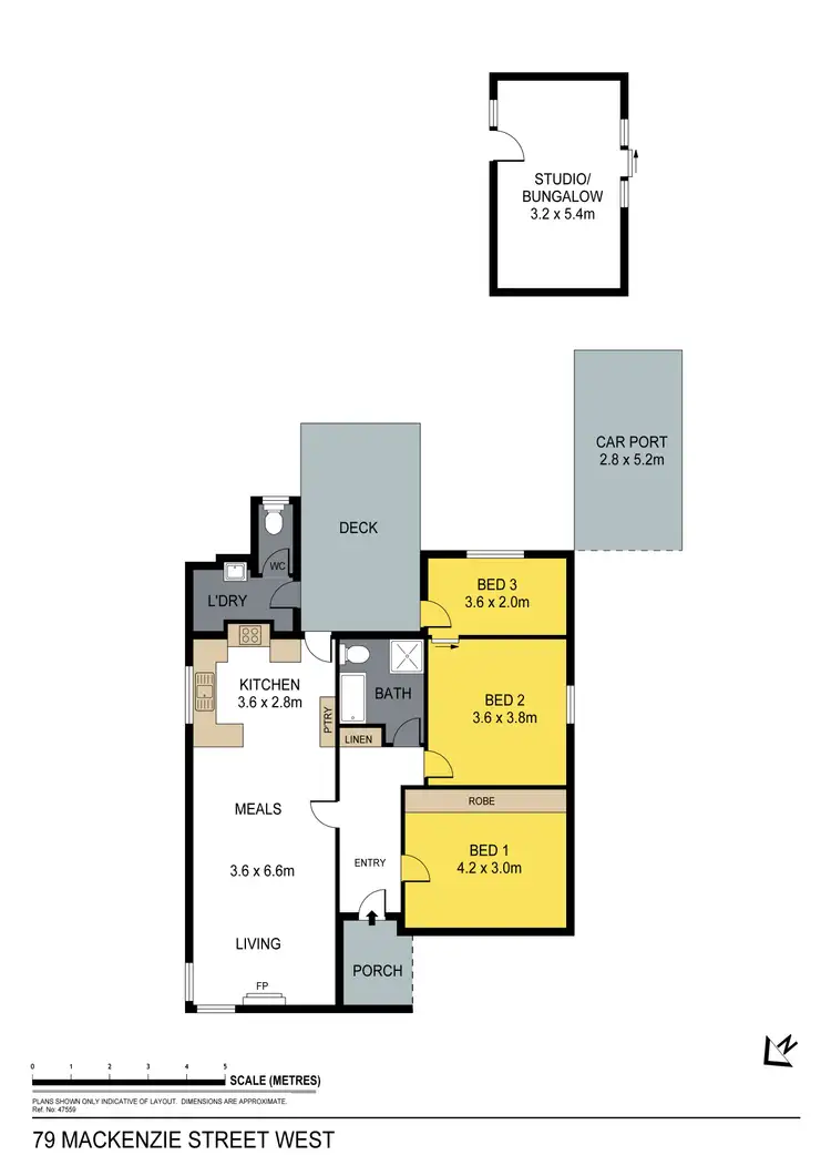 Floorplan of Homely house listing, 79 Mackenzie Street West, Golden Square VIC 3555