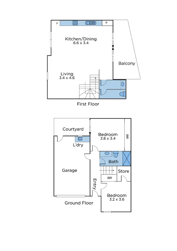 Floorplan of Homely house listing, 2/48 Middle Road, Maribyrnong VIC 3032