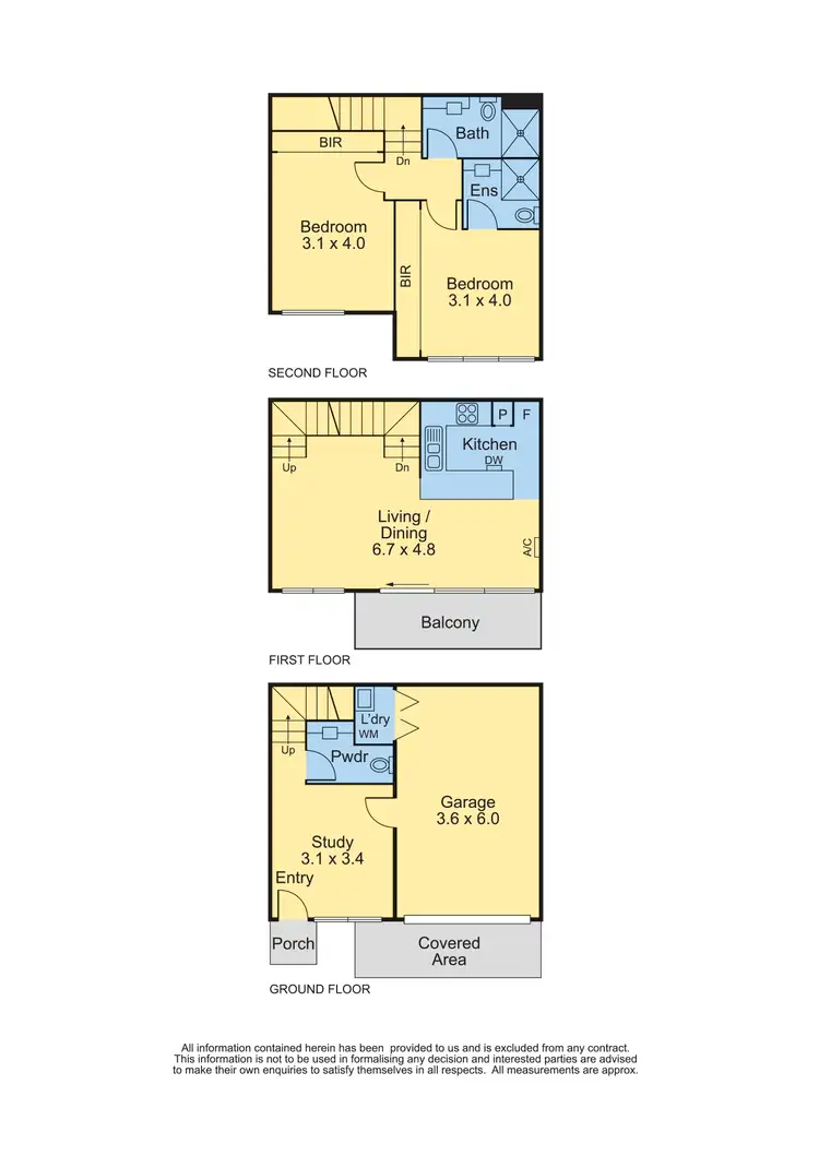 Floorplan of Homely townhouse listing, 24 La Scala Avenue, Maribyrnong VIC 3032
