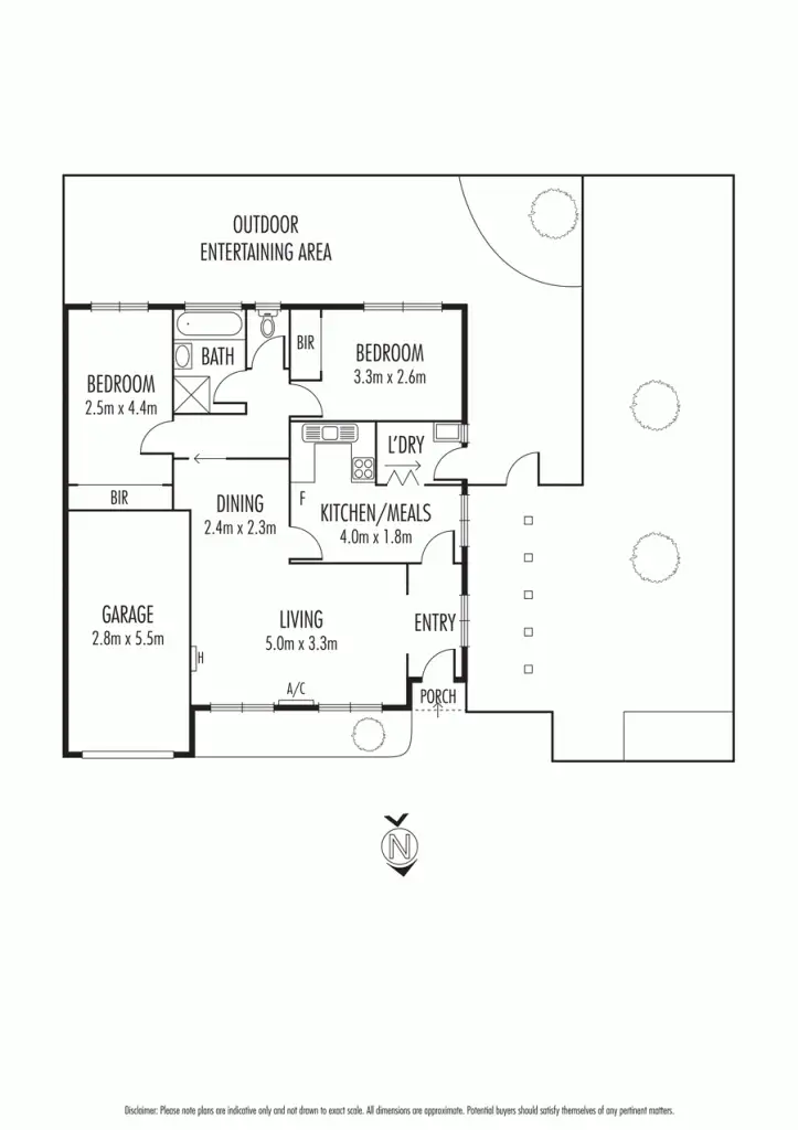 Floorplan of Homely unit listing, 1/34 Grieve Parade, Altona VIC 3018