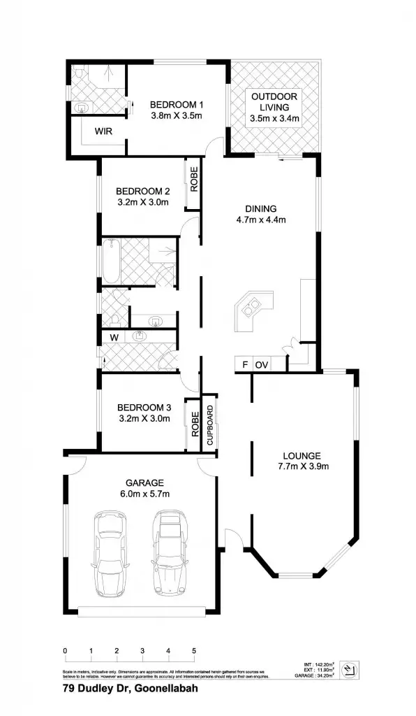 Floorplan of Homely unit listing, 1/79 Dudley Drive, Goonellabah NSW 2480