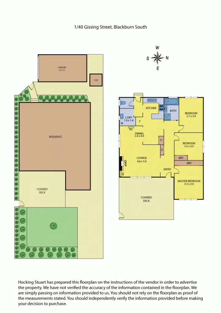 Floorplan of Homely house listing, 1/40 Gissing Street, Blackburn South VIC 3130